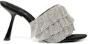 Order (Women) Alexander Wang Open-Toe Sock Sandal 'Black Silver' 30123S014001