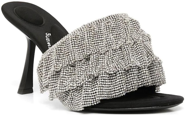 (Women) Alexander Wang Open-Toe Sock Sandal 'Black Silver' 30123S014001 Lookbook (Women) Alexander Wang Open-Toe Sock Sandal 'Black Silver' 30123S014001