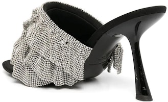 (W) アレキサンダーワン オープンソックサンダル (黒/銀) 30123S014001 Shop (W) アレキサンダーワン オープンソックサンダル (黒/銀) 30123S014001