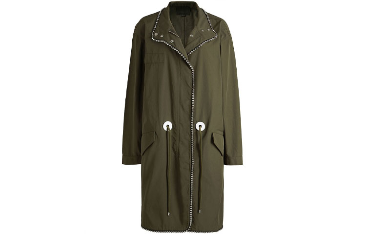 (Women) Alexander Wang Oversized Ball Chain Parka Military Green 1W273788E7-337 圖 2