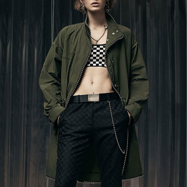 (Women) Alexander Wang Oversized Ball Chain Parka Military Green 1W273788E7-337 圖 4