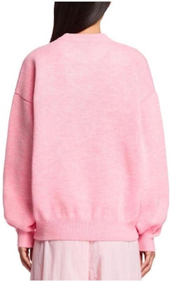 (W) 亚历山大王宽松落肩圆领毛衣 女款 粉色 UKC1231057-001 Lookbook (W) 亚历山大王宽松落肩圆领毛衣 女款 粉色 UKC1231057-001
