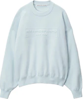 (Women) Alexander Wang Oversized Letter Crewneck Sweatshirt Blue 1KC32310174-64A (Women) Alexander Wang Oversized Letter Crewneck Sweatshirt Blue 1KC32310174-64A