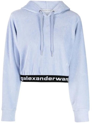 (Women) Alexander Wang Oversized Logo Hoodie Women’s Mist Blue 4CC1211197-454 Buy (Women) Alexander Wang Oversized Logo Hoodie Women’s Mist Blue 4CC1211197-454