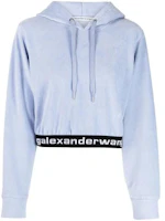 Order (W) Alexander Wang 女款霧藍色寬鬆版大Logo連帽衫 4CC1211197-454