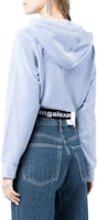 Shop (W) Alexander Wang 女款霧藍色寬鬆版大Logo連帽衫 4CC1211197-454