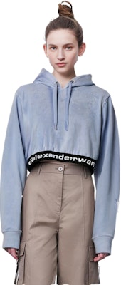 (Women) Alexander Wang Oversized Logo Hoodie Women’s Mist Blue 4CC1211197-454 Details for (Women) Alexander Wang Oversized Logo Hoodie Women’s Mist Blue 4CC1211197-454