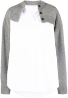 (Women) Alexander Wang Patchwork Pullover Long Sleeve Shirt Women’s Grey 4KC4233022-091 (Women) Alexander Wang Patchwork Pullover Long Sleeve Shirt Women’s Grey 4KC4233022-091