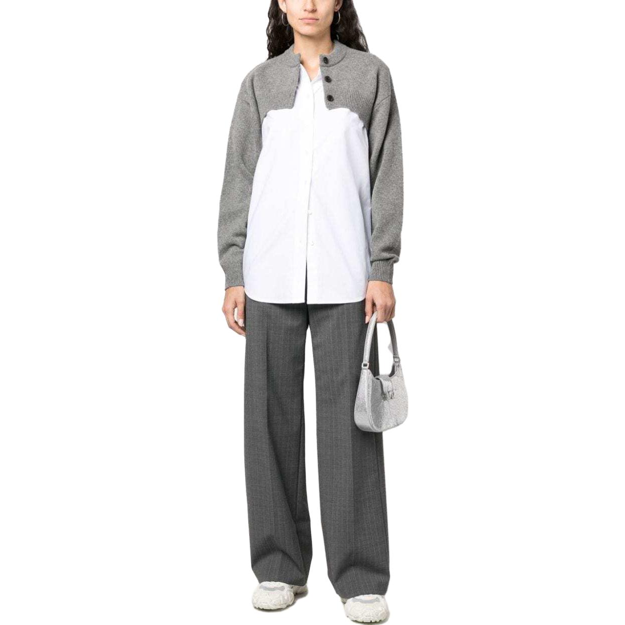 Lookbook (W) アレクサンダー ワン パッチワーク プルオーバー 長袖シャツ レディース グレー 4KC4233022-091