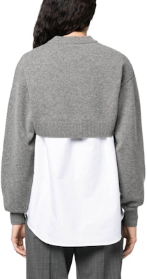 (W) アレクサンダー ワン パッチワーク プルオーバー 長袖シャツ レディース グレー 4KC4233022-091 Shop (W) アレクサンダー ワン パッチワーク プルオーバー 長袖シャツ レディース グレー 4KC4233022-091