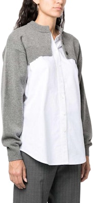 (W) アレクサンダー ワン パッチワーク プルオーバー 長袖シャツ レディース グレー 4KC4233022-091 Purchase (W) アレクサンダー ワン パッチワーク プルオーバー 長袖シャツ レディース グレー 4KC4233022-091