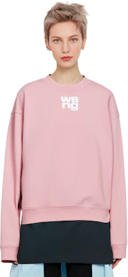 (W) 亚历山大王粉色泡沫标志毛巾布套头衫 4CC3211258-952 1