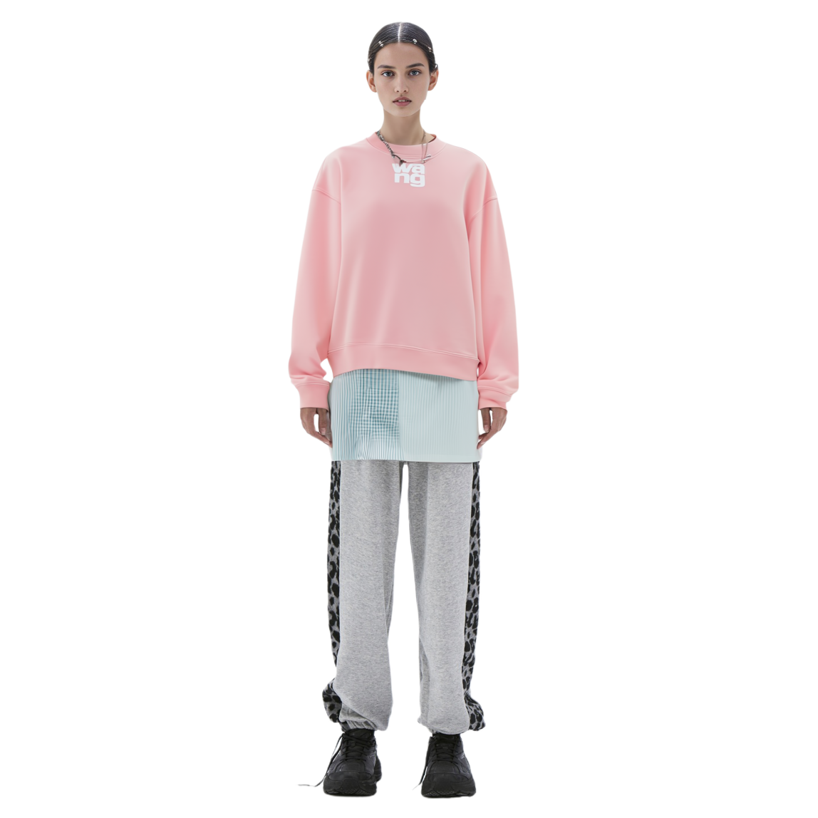 (Women) Alexander Wang Pink Foam Logo Terry Pullover Sweatshirt 4CC3211258-952 圖 10