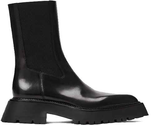 (W) Alexander Wang Presley 'Sepatu Bot Kulit Chunky Hak Hitam Fashion Sederhana' 30122B011001 Order (W) Alexander Wang Presley 'Sepatu Bot Kulit Chunky Hak Hitam Fashion Sederhana' 30122B011001
