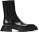Order (W) Alexander Wang Presley 'Kasut Kulit Tumit Tebal Hitam Fesyen Mudah' 30122B011001