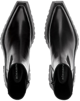 (Women) Alexander Wang Presley 'Simple Fashion Chunky Heel Leather Boot Black' 30122B011001 Lookbook (Women) Alexander Wang Presley 'Simple Fashion Chunky Heel Leather Boot Black' 30122B011001