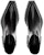 (W) Alexander Wang Presley 'Kasut Kulit Tumit Tebal Hitam Fesyen Mudah' 30122B011001