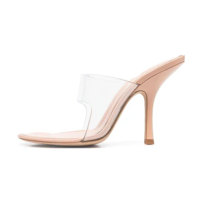 (W) Alexander Wang PVC 'Nude Open-Toe'