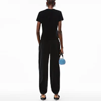 Shop (W) Alexander Wang Celana Jogger Logo Rhinestone Wanita Hitam 4CC3214111-001