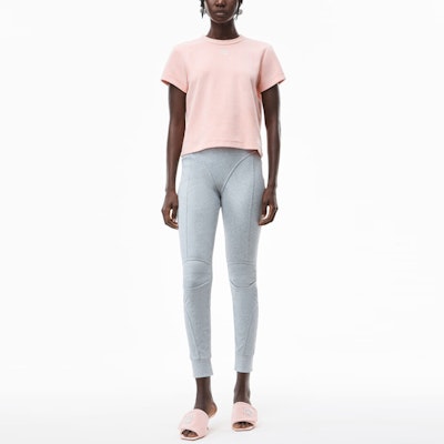 (W) 亚历山大王粉色水钻标志短袖T恤 4CC3211253-691 Lookbook (W) 亚历山大王粉色水钻标志短袖T恤 4CC3211253-691