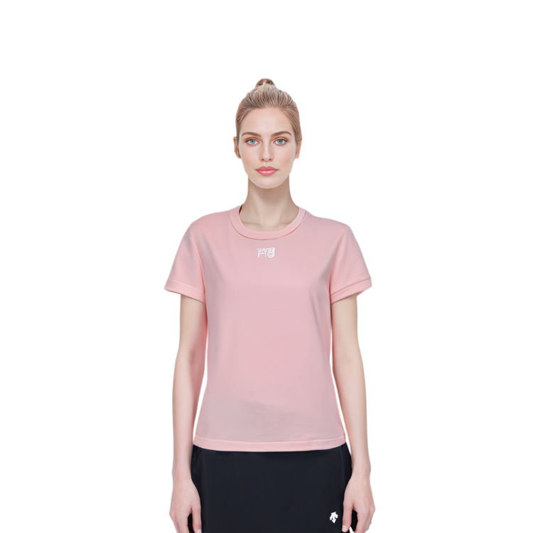 Details for (W) 亚历山大王粉色水钻标志短袖T恤 4CC3211253-691