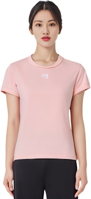 (W) 亚历山大王粉色水钻标志短袖T恤 4CC3211253-691 Sizing (W) 亚历山大王粉色水钻标志短袖T恤 4CC3211253-691