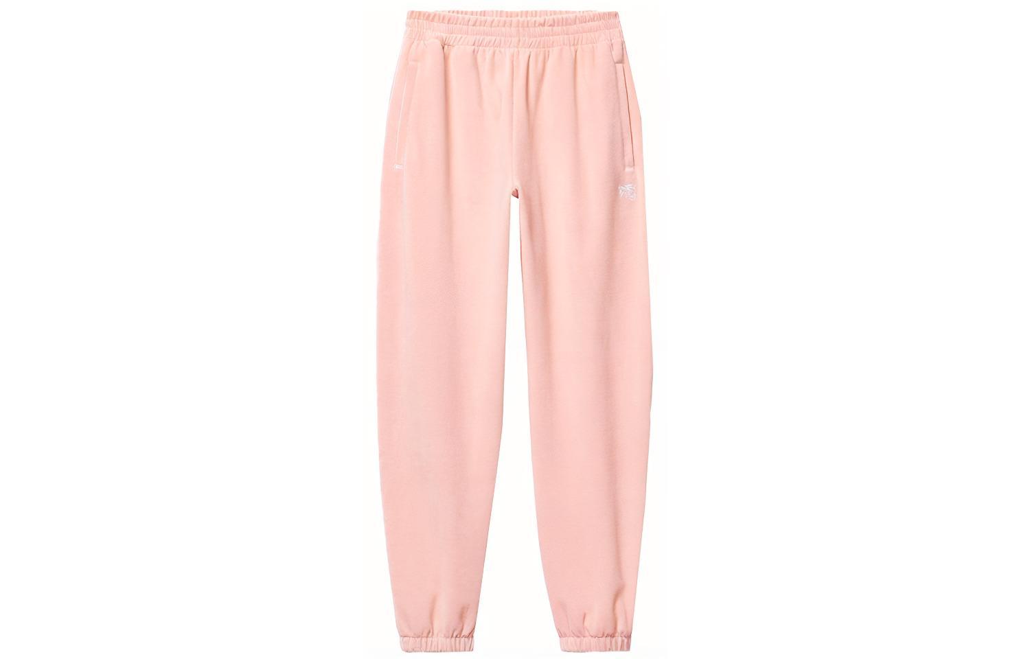 (Women) Alexander Wang Rhinestone Logo Slim Fit Jogger Sweatpants Pink. 4CC3214111-691