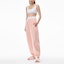 Lookbook (W) Alexander Wang Celana Jogger Ketat Logo Rhinestone Warna Pink. 4CC3214111-691