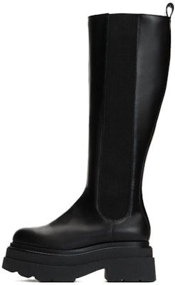 (Women) Alexander Wang Round Toe High-Top Boots 'Warm Black' 30423B035001 Buy (Women) Alexander Wang Round Toe High-Top Boots 'Warm Black' 30423B035001