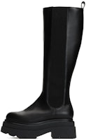 (Women) Alexander Wang Round Toe High-Top Boots 'Warm Black' 30423B035001 (Women) Alexander Wang Round Toe High-Top Boots 'Warm Black' 30423B035001