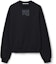 Order (Women) Alexander Wang Rubber Logo Crewneck Sweatshirt with Foam Logo Design. 4CC3211285-001
