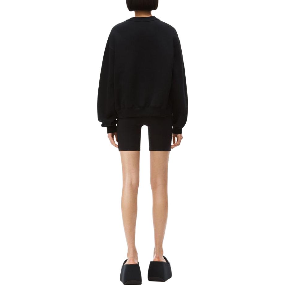 Purchase (Women) Alexander Wang Rubber Logo Crewneck Sweatshirt with Foam Logo Design. 4CC3211285-001