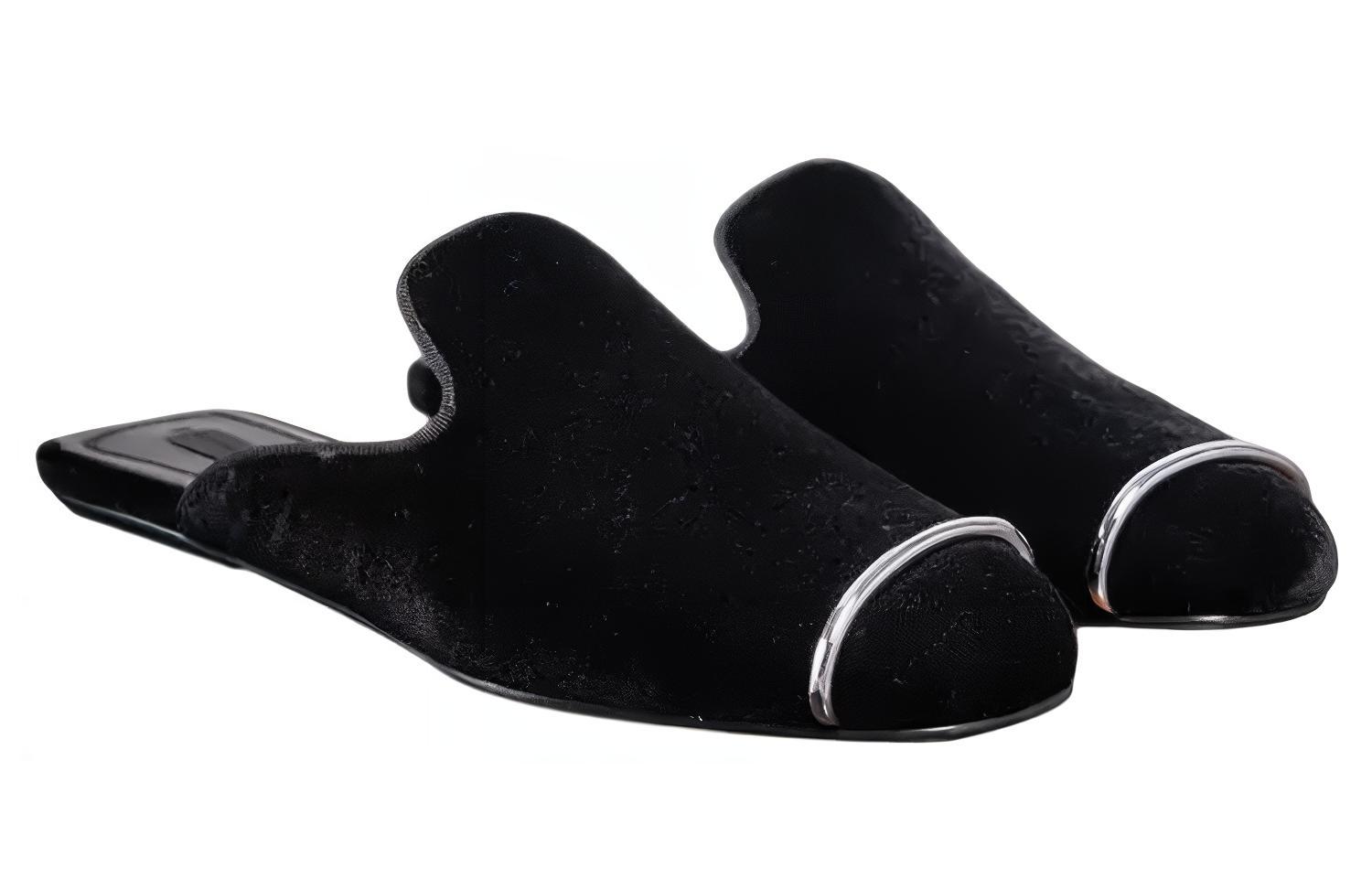 Lookbook (W) Sandal Alexander Wang 'Black Cut-Out Heel Slip-On' 3037F0035T001