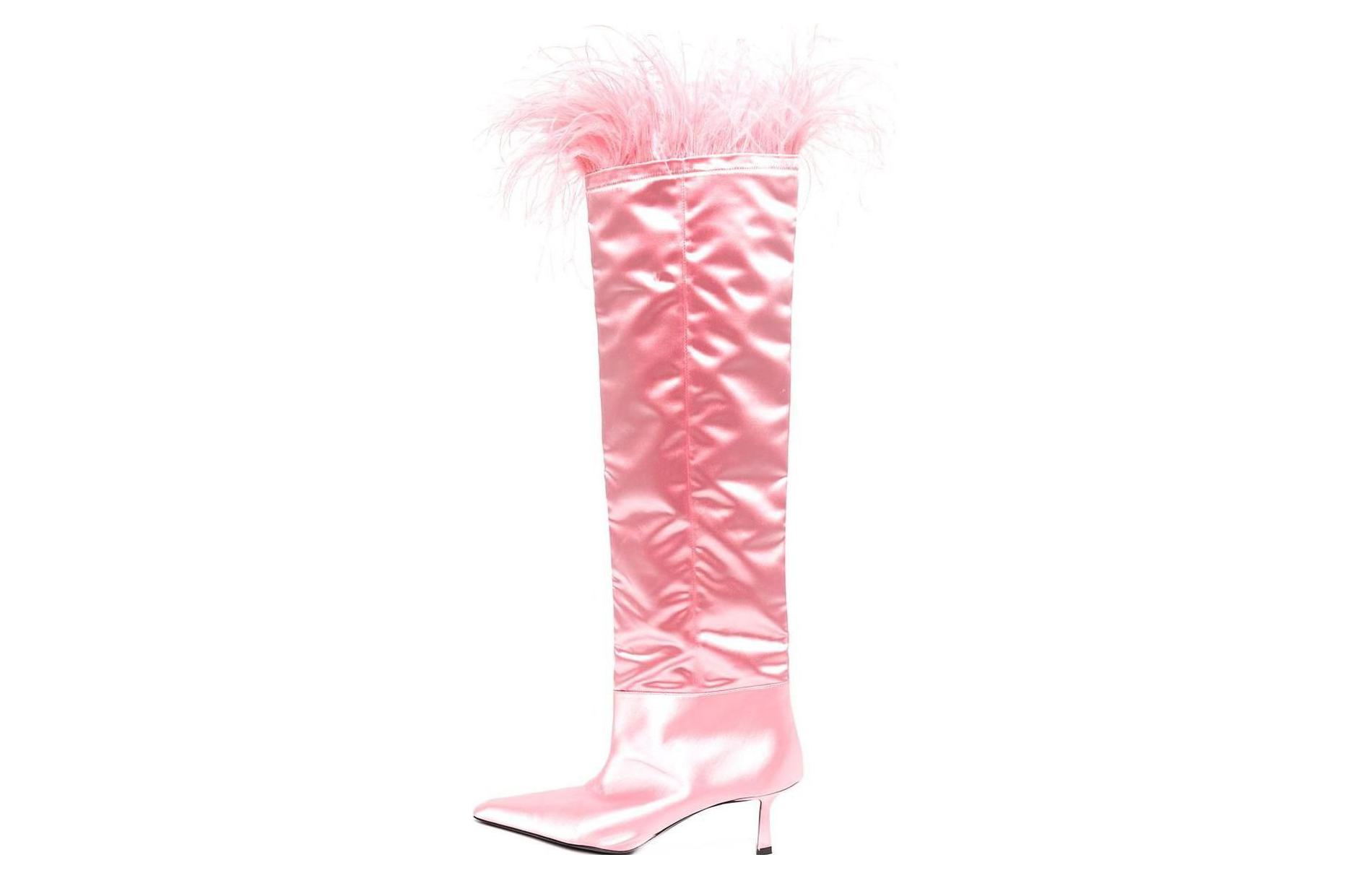 (Women) Alexander Wang Satin 'Fashion High-Top Boots Pink' 30123B010671