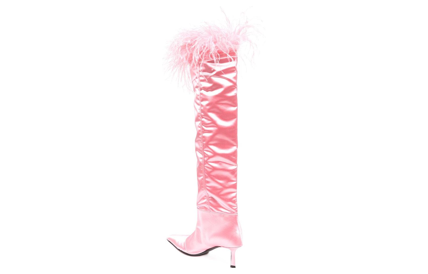 Order (W) Alexander Wang Botas Altas de Satén Rosa 'Fashion High-Top Boots' 30123B010671