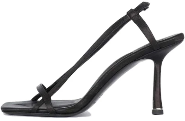 (Women) Alexander Wang Satin Logo Lace High Heel Sandals 'Black' 30122S006001 Buy (Women) Alexander Wang Satin Logo Lace High Heel Sandals 'Black' 30122S006001