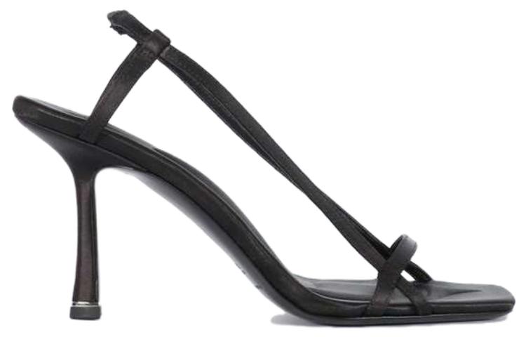 Lookbook (Women) Alexander Wang Satin Logo Lace High Heel Sandals 'Black' 30122S006001