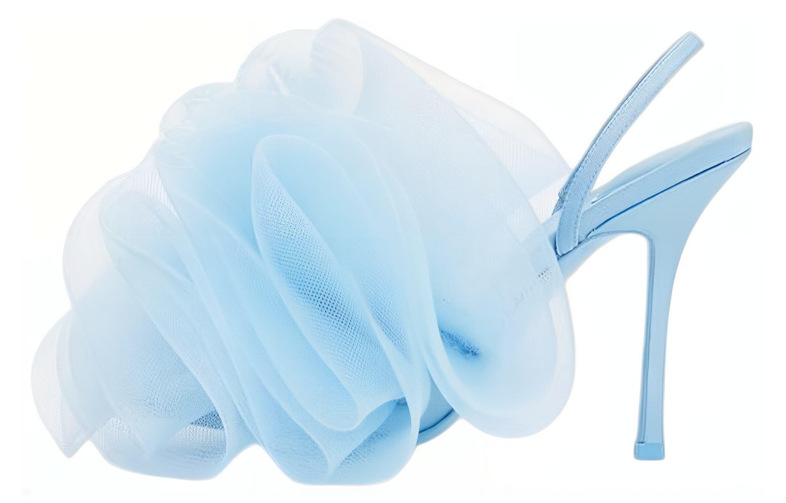 (W) Alexander Wang Satin Polyester Open-Toe Slip-On 'Blue'