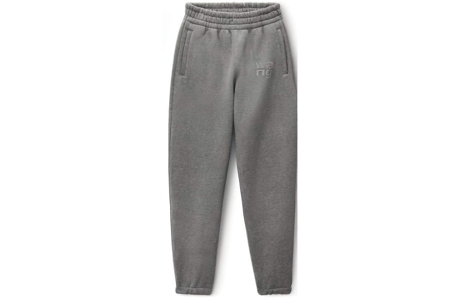 Order (W) Alexander Wang Pantalones Jogger Grises Brillantes Mujer Ropa Deportiva Casual. 4CC3234385-079