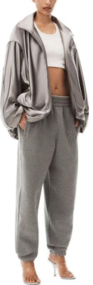 (W) Alexander Wang Pantalones Jogger Grises Brillantes Mujer Ropa Deportiva Casual. 4CC3234385-079 Lookbook (W) Alexander Wang Pantalones Jogger Grises Brillantes Mujer Ropa Deportiva Casual. 4CC3234385-079