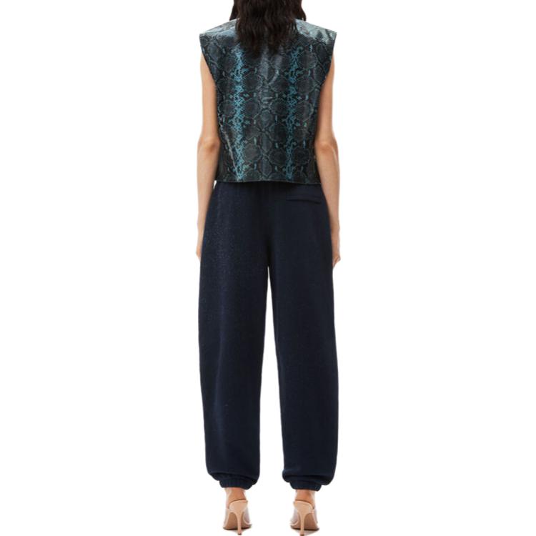 Shop (W) アレキサンダー ワン シャイニー スパンコール ロゴ ジョガーパンツ レディース ブルー 4CC3234385-065