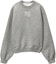 Buy (Women) Alexander Wang Shiny Series Oversized Grey Crewneck Sweatshirt for Women. 4CC3231658-079