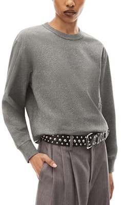 (W) 亚历山大王闪亮系列纯色长袖宽松T恤女士混凝土灰 4CC3231413079 Lookbook (W) 亚历山大王闪亮系列纯色长袖宽松T恤女士混凝土灰 4CC3231413079