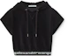 Buy (Women) Alexander Wang Short Corduroy Logo Hoodie for Women 4CC1201106