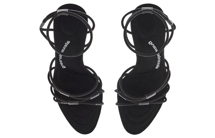 (W) Alexander Wang Sienna Elastic Lace Sandal 'Black' 圖 4