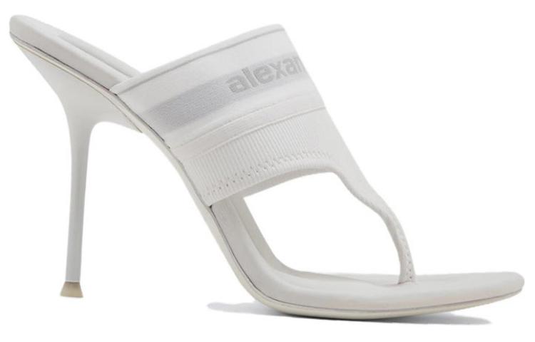 (W) Alexander Wang Sienna Logo 'White High-Heel Sandals' 圖 3