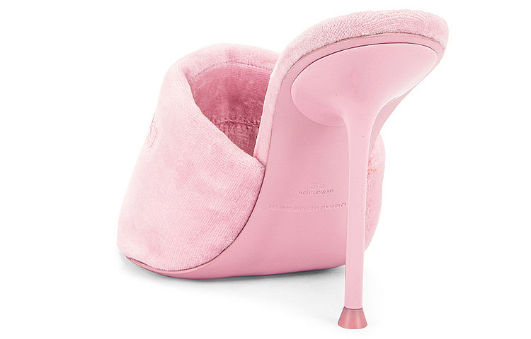 (W) Alexander Wang Sienna Velour Mule 'Pink' 圖 4