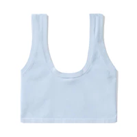 (Women) Alexander Wang Simple Logo Trim Sleeveless Crop Top Tank ADWTP231018XL (Women) Alexander Wang Simple Logo Trim Sleeveless Crop Top Tank ADWTP231018XL