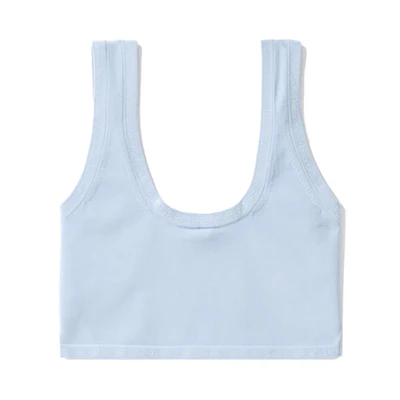(W) Alexander Wang Logo Trim Tanpa Lengan Crop Top Tank ADWTP231018XL Buy (W) Alexander Wang Logo Trim Tanpa Lengan Crop Top Tank ADWTP231018XL
