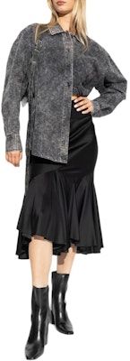 (Women) Alexander Wang Single-Breasted Pocket Long Sleeve Shirt Women - Grey 4WC3241409-018 Lookbook (Women) Alexander Wang Single-Breasted Pocket Long Sleeve Shirt Women - Grey 4WC3241409-018